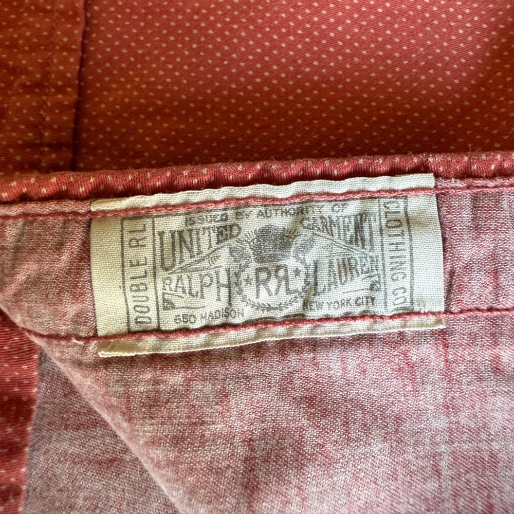 Ralph Lauren Double RL Pink Dot Western Shirt - Picture 2 of 11